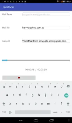 SpeakMail by ReadTheWords.com android App screenshot 0