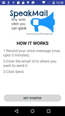 SpeakMail by ReadTheWords.com android App screenshot 3